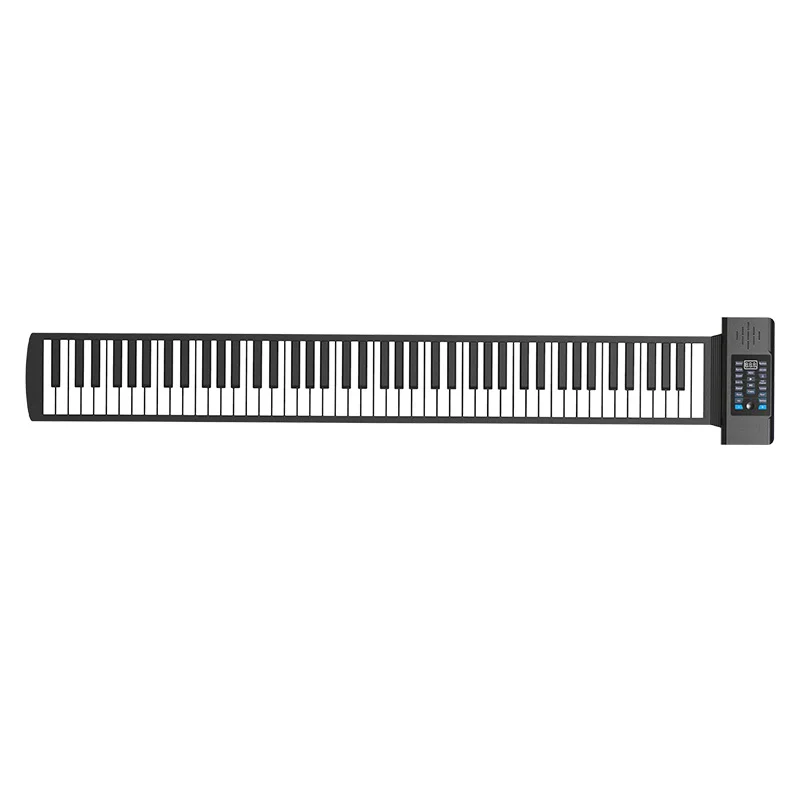 Portable 88 Keys Flexible Silicone ABS Portable Electronic Piano Kids Soft Keyboard Roll Up Piano view 2
