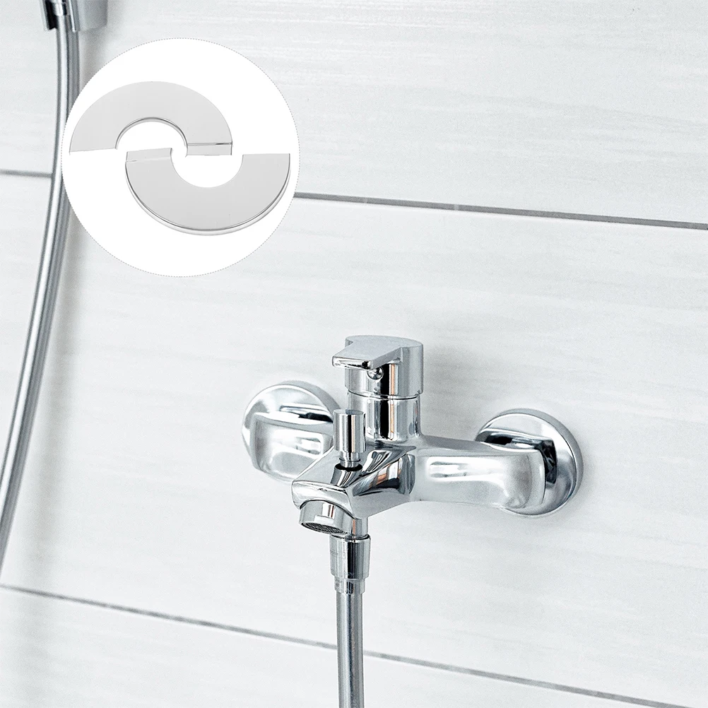 

Stainless Steel Split Flange Decorative Pipe Cover Round Plate Wall Mounted Shower Flange Trim Ring Cover Bathroom Accessories