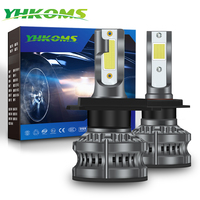 YHKOMS  Mini Car Headlight H1 H4 H7 LED Bulb H8 H11 H9  Led Lights 80W 14000LM 6500K 8000K Turbo lampada 12V  Fog Lights White