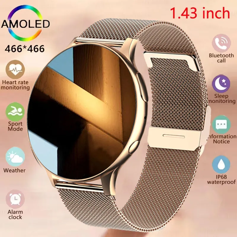 

2025 New Women Bluetooth Call SmartWatch Heart Rate Blood Pressure Monitor Smartwatch IP67 Waterproof Men Smartwatch For Xiaomi