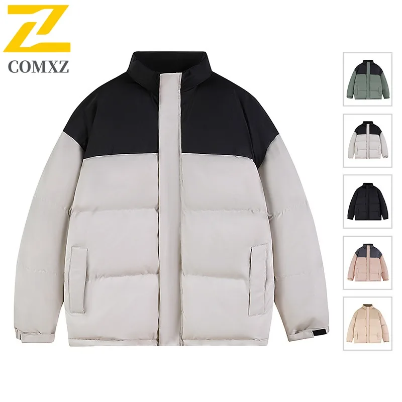 

COMXZ Stand Collar Casual Padded Jacket 2025 New Men Hiking Journey Light Parka Leisure Travel Light Winter New Windbreaker