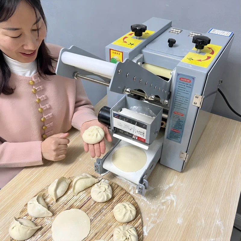 Hair bun leather machine Commercial small rolling machine Automatic dumpling skin Stainless steel household small cage