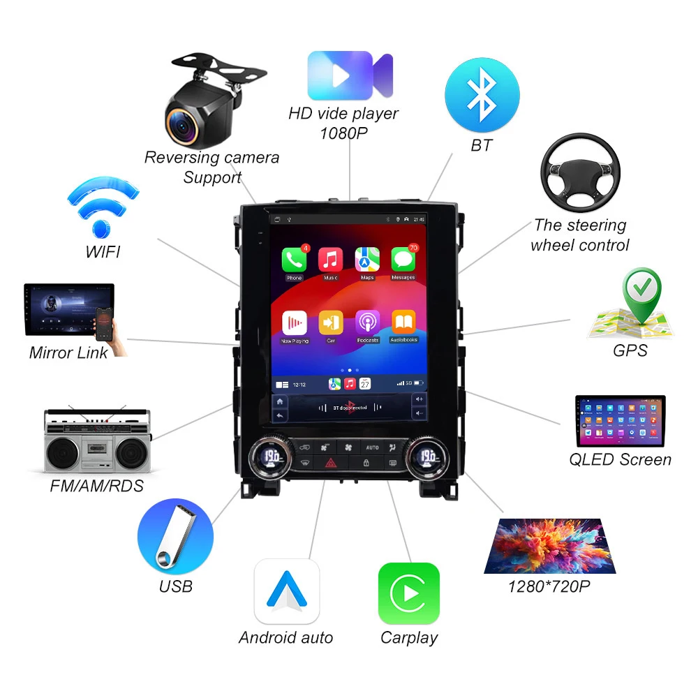 9.7 Inch For Renault Koleos Megane 4 Samsung SM6 Talisman 2017-2019 Android 15 Car Radio Carplay GPS Multimedia Video Player 5G view 4
