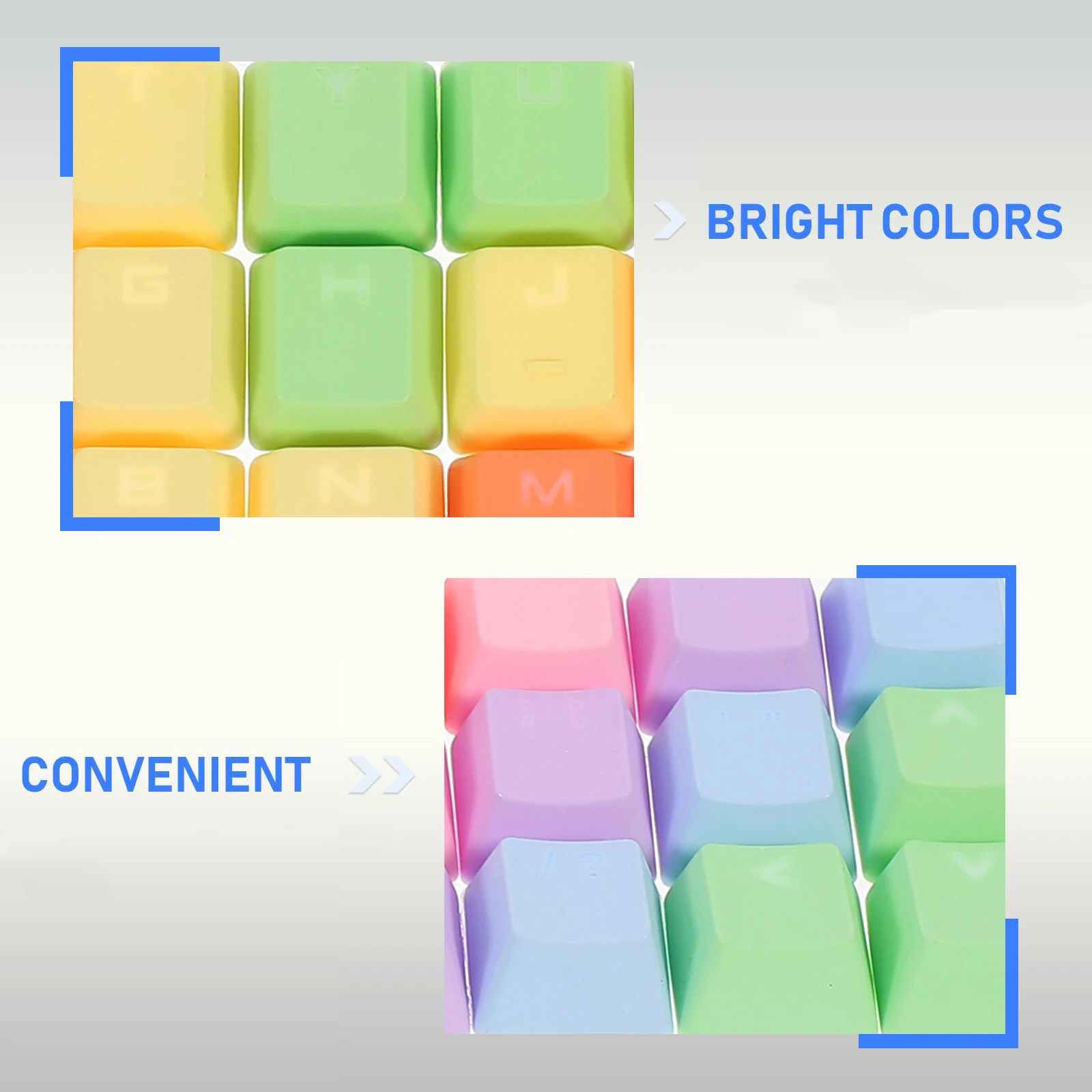 

Material Keyboard Keycaps Durable Wear Resistance DIY Kit Stylish Design Exquisite Workmanship Non Fading Easy