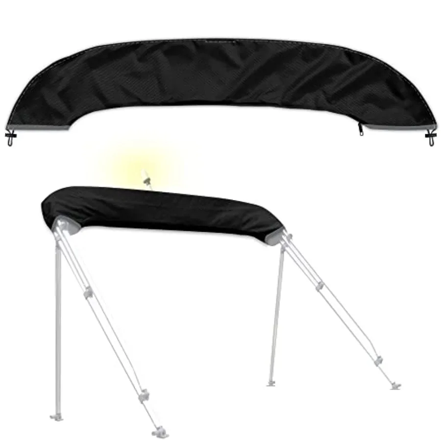 

Bimini top Boot Cover Suitable for 3-4 Bows Bimini Tops Design with Light Hole Bimini Top Cover 600D Waterproof Bimini Storage