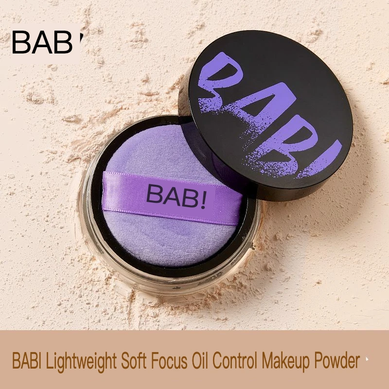 BABI Oil-Control Loose Setting Powder Long-Lasting Dry Clear Finish for Oily Skin Beauty Makeup Accessory