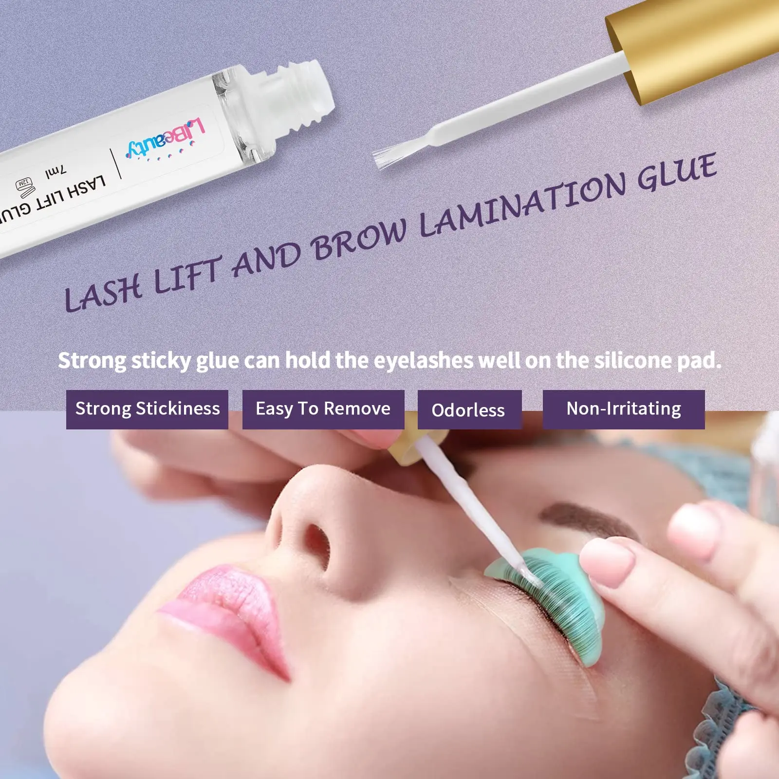 Libeauty 8-12 minuten professionele wimperlift en wenkbrauwlamineringsset Nieuwe wenkbrauwpermanentkit kan 4 weken mee voor thuisgebruik Make-uptool