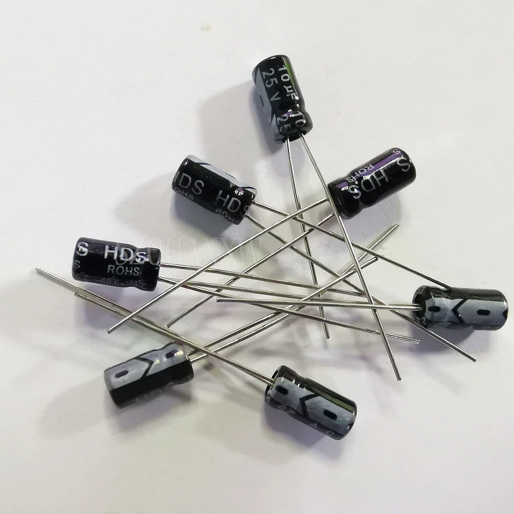 20pcs 50V Aluminum electrolytic capacitor 50V 0.47UF 1UF 2.2UF 3.3UF 4.7UF 10UF 22UF 33UF 47UF 100UF 220UF 330UF 470UF 0.47/2.2