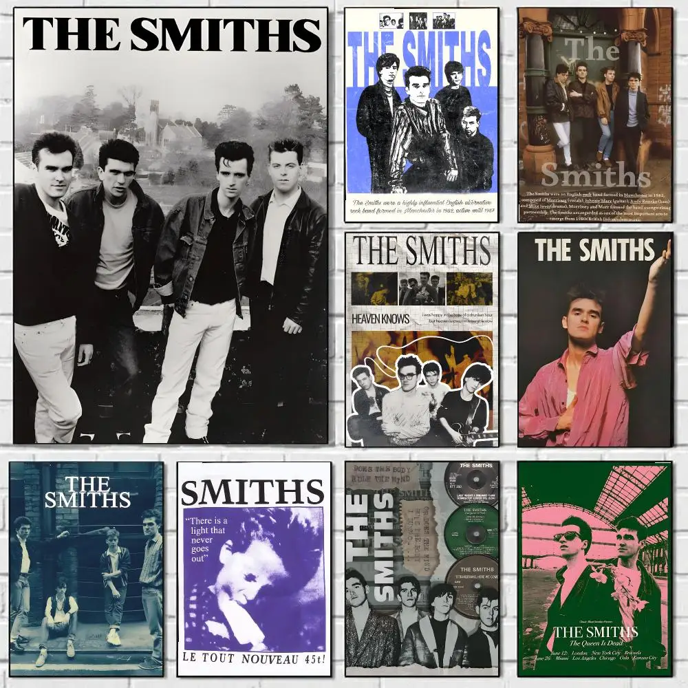The S-Smiths Poster Waterproof Wall Art Sticker For Bar Living Room Vintage Room Decor High Quality Print Gift