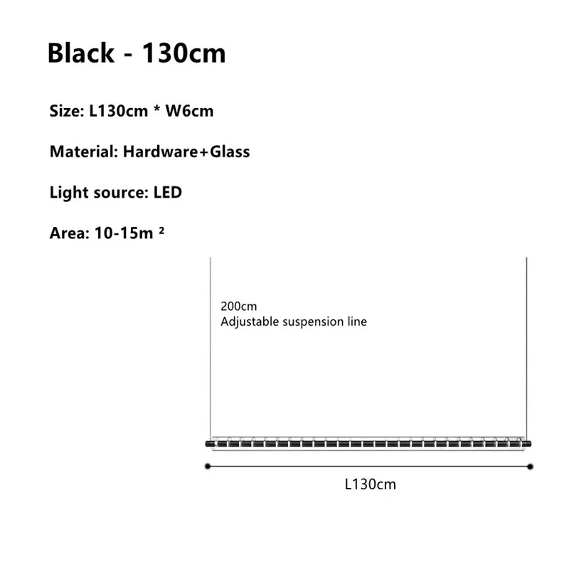 Minimalistische lange helderglazen kroonluchter led-bar eilandlamp restaurant woonkamer artistieke ontwerper lineaire eetlamp