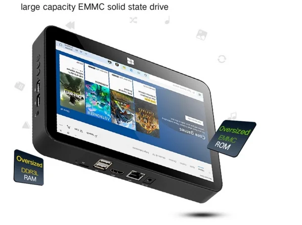 X11 8,9 pulgadas Mini PC POE computadora Intel N4020 Mini todo en una PC Win 10 tableta con pantalla táctil