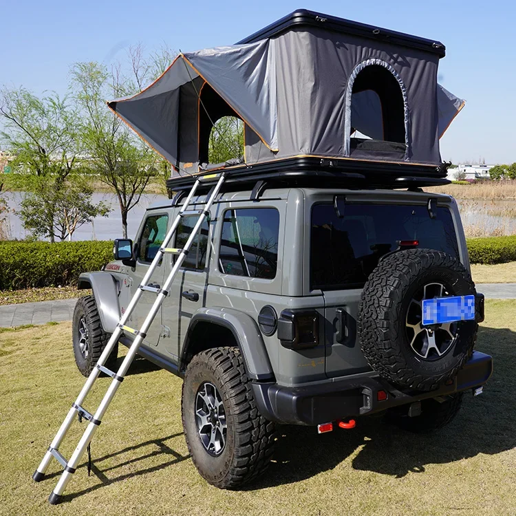 4x4 Off-road Car Rooftop Tent Four-season  Heavy Duty Aluminium Hard Shell Roof Top Tent 2-3 Person