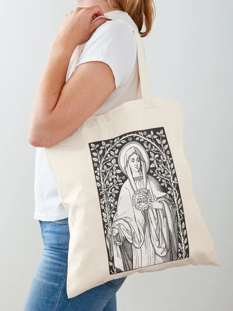 

Vintage Virgin Mary Catholic Tote Bag Women bags personalized tote Customizable tote bag custom bag