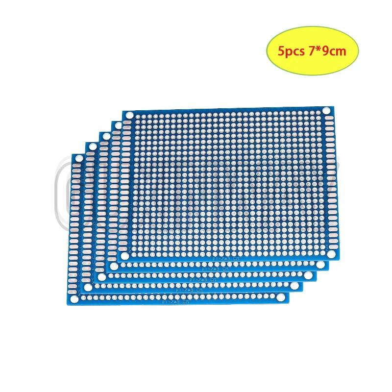 5-10PCS 프로토 타입 보드 블루 회로 Perfboard PCB 3x7cm 4x6cm 5x7cm 7x9cm 양면 회로 기판 DIY 전자 키트