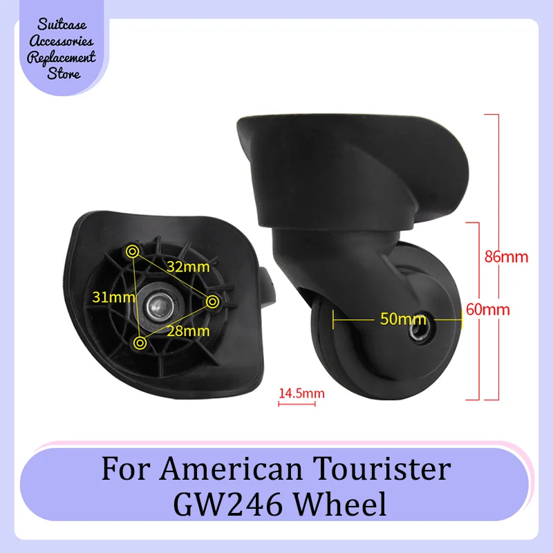 

Suitable For American Tourist GW246 Universal Wheel Trolley Wheel Replacement Accessories Roller Travel Case Quiet Wear Pulley