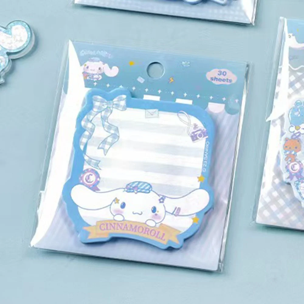 30 قطعة حقيقية سانريو سينامورول مثبت ملاحظة Kawaii الكرتون الطلاب لوازم مكتبية مذكرة المدرسة جوائز الفتيات هدايا عيد الميلاد