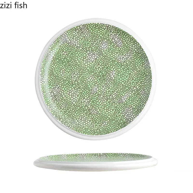 طبق عشاء سيراميك بنمط فقاعي إبداعي ، طبق حلوى ستيم للمطعم ، طبق ساشيمي ، أدوات مائدة المطبخ الجزيئية المتخصصة #6