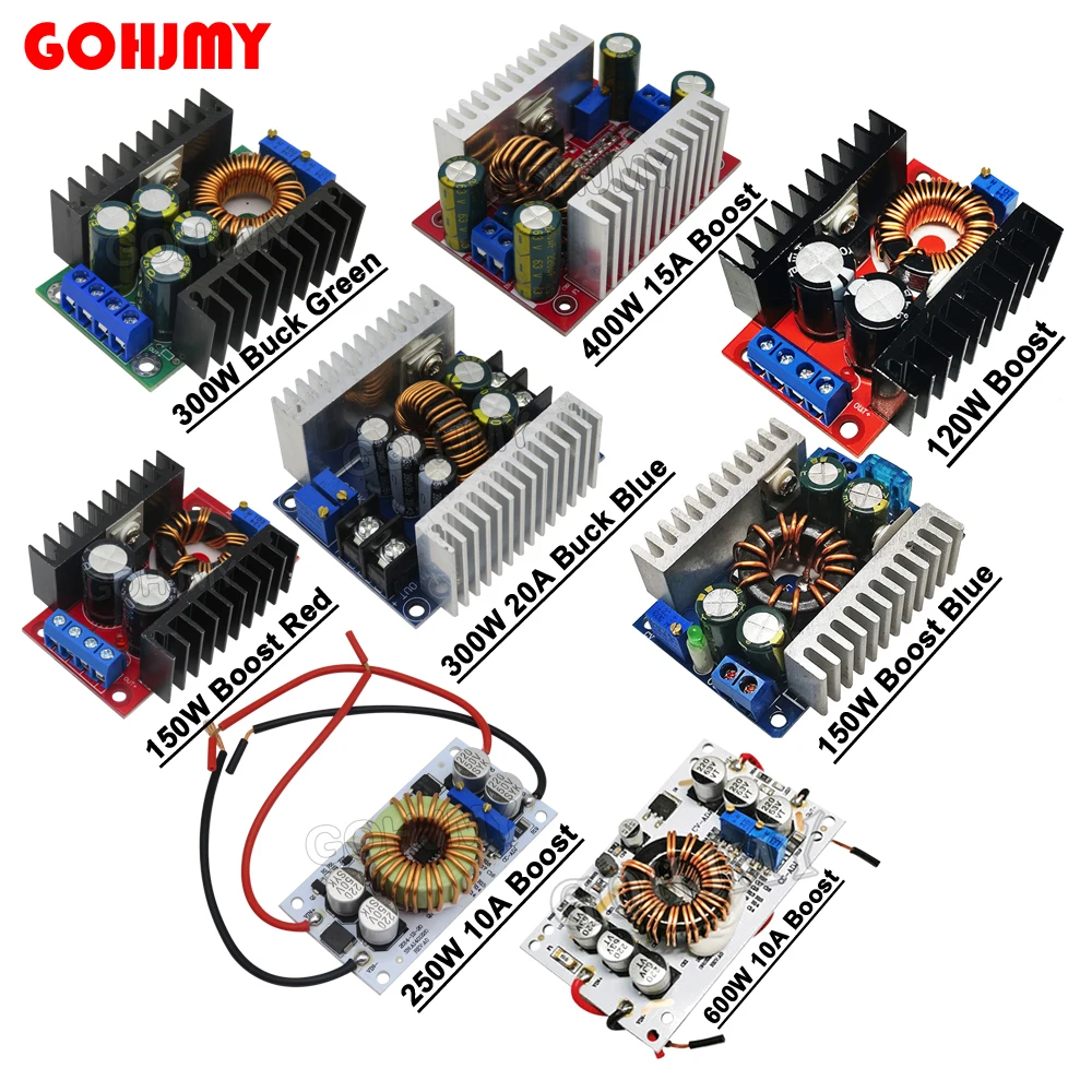 DC-DC 120W / 150W / 250W / 9A 300W / 300W 20A / 400W 15A / 600W 10A Boost Converter Step Down Buck Converter Power Supply Module