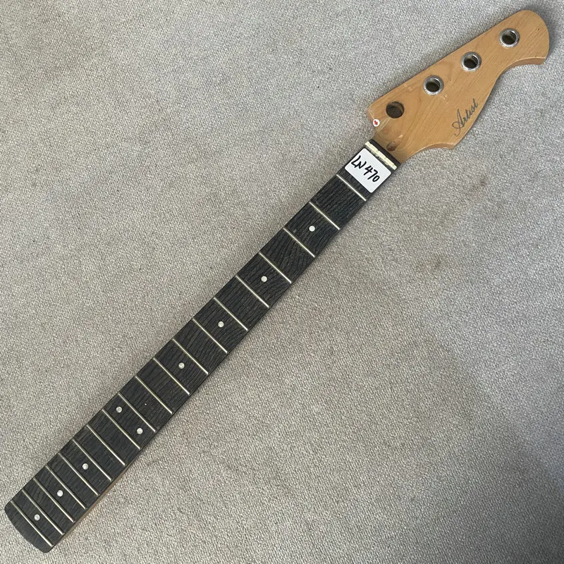 LN470 4 String Electric Bass Guitar Neck Right Hand Version Aitist Genuine and Original MINI 764MM Scales Length DIY Replace