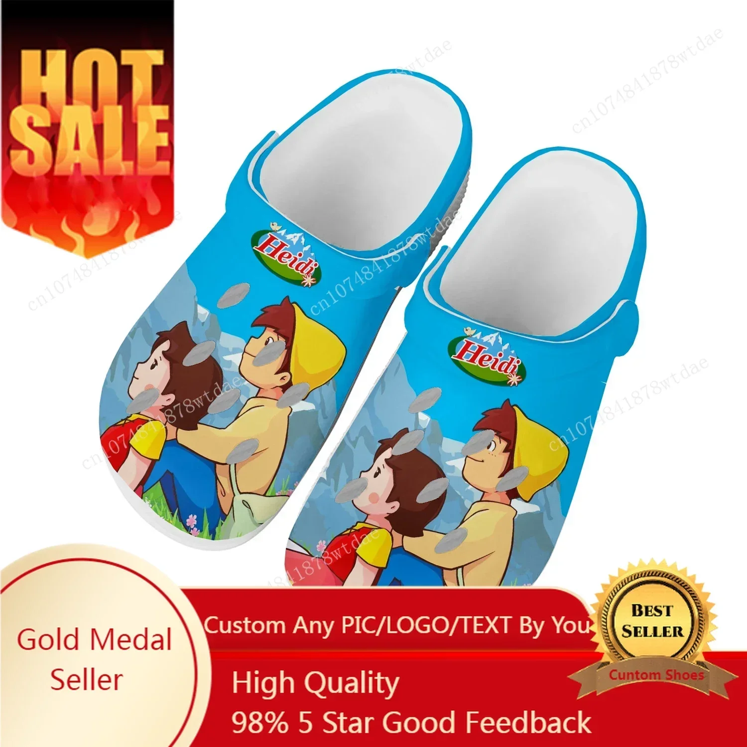 

A Girl Of The Alps Home Clogs Mens Womens Teenager Customize Water Shoes Heidi Anime Cartoon Garden Beach Hole Slippers Sandals