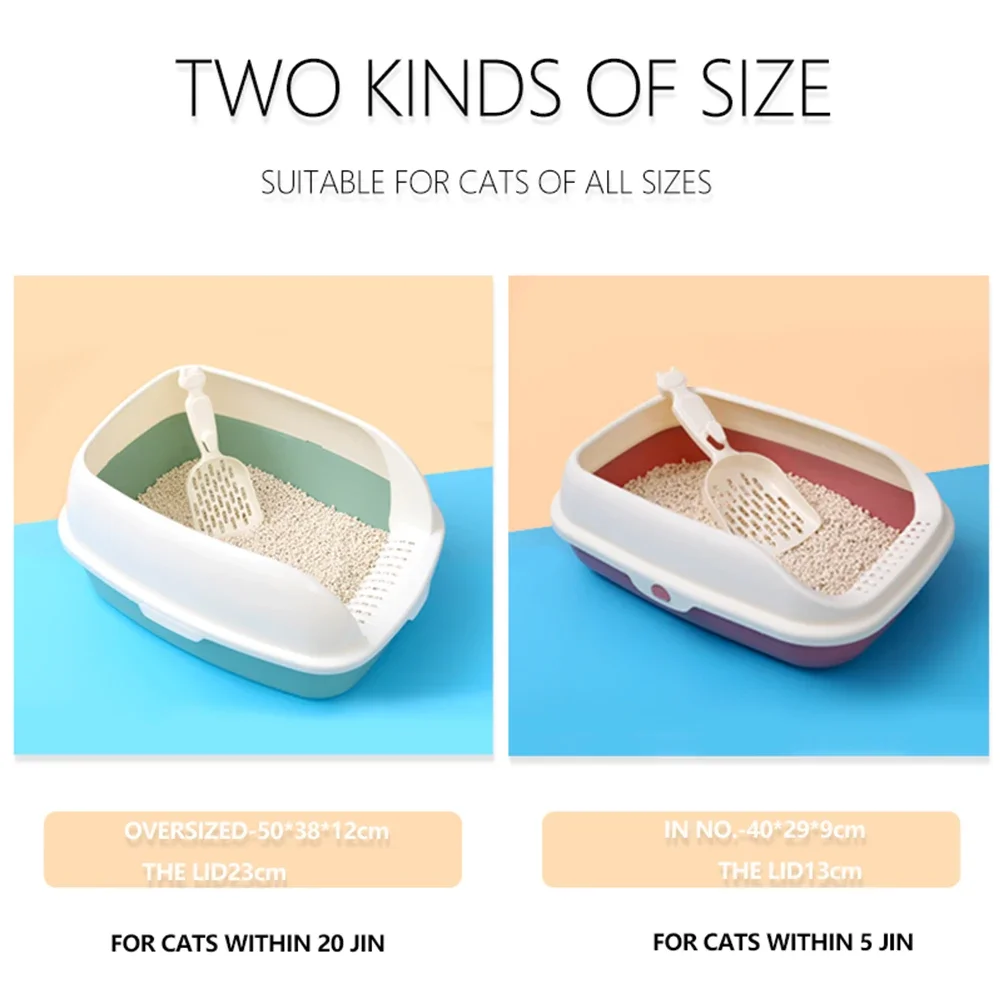 Semi-closed Cat Litter Boxes, Splash-proof Cat Litter Boxes, Durable And Drop-proof Cat Toilets