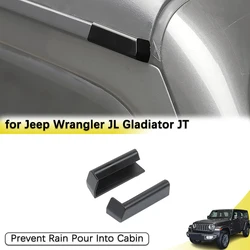 Extensiones de Canaletas de Agua para Techo de Auto para Jeep Wrangler JL JLU 2018-2026 Unlimited Sahara Rubicon, Accesorios Exteriores de ABS