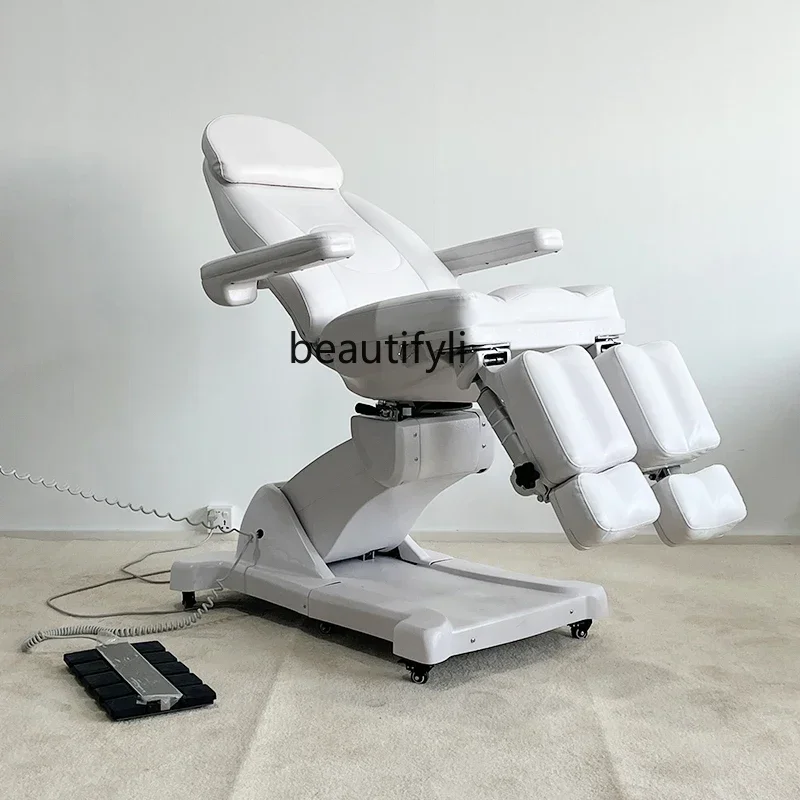 

Electric lifting beauty bed beauty salon manicure bed split legs rotating multi-functional pedicure chair