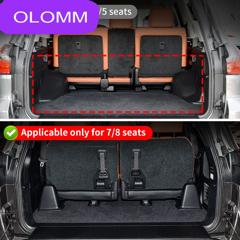 For 2008-2021 Toyota Land Cruiser LC200 J200 Seat Rail Sliding Track Cover Protector Dustproof Anti-Scratch Interior Accessories view 4