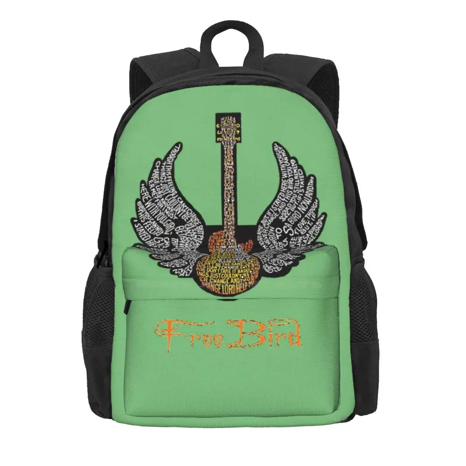 Free Bird Hot Sale Schoolbag Backpack Fashion Bags Music Band Classic Vintage Freebird Southern Logo Retro Sweet Home Alabama