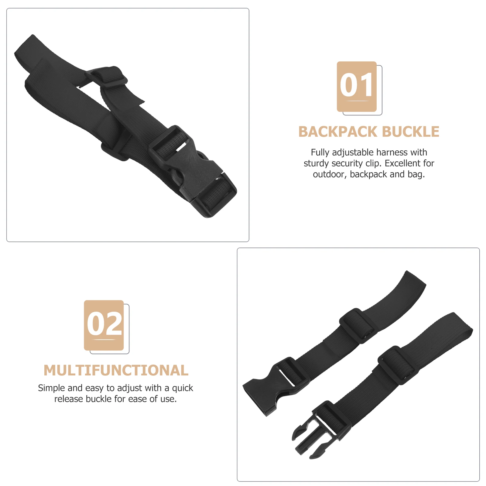 

s Anti slip Buckle Backpack Strap Yellow Hiking Bag Shoulder Straps Outdoor Mountaineering Supplies Thick Wide Adjustable Length