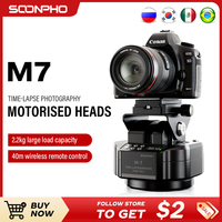Soonpho M7 time-lapse photography electric gimbal, wireless shutter remote control, 360-degree rotation, suitable for panoramic