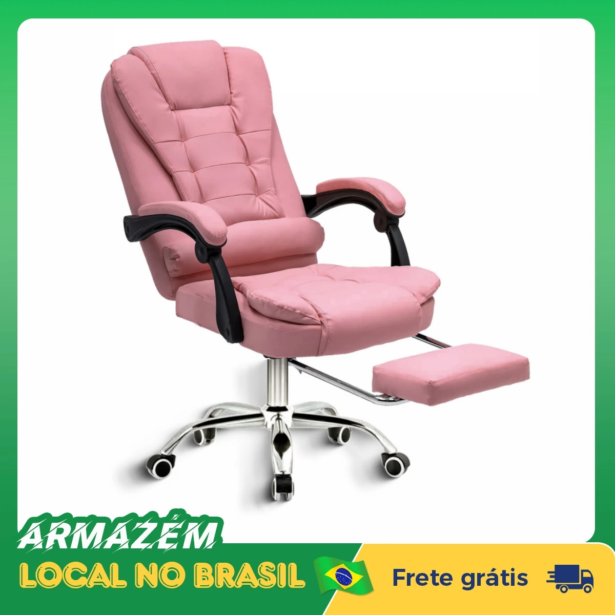 Cadeira ergonômica de escritório Python Fly, cadeira para jogos, cadeira dobrável para sala de estar, enviada do Brasil