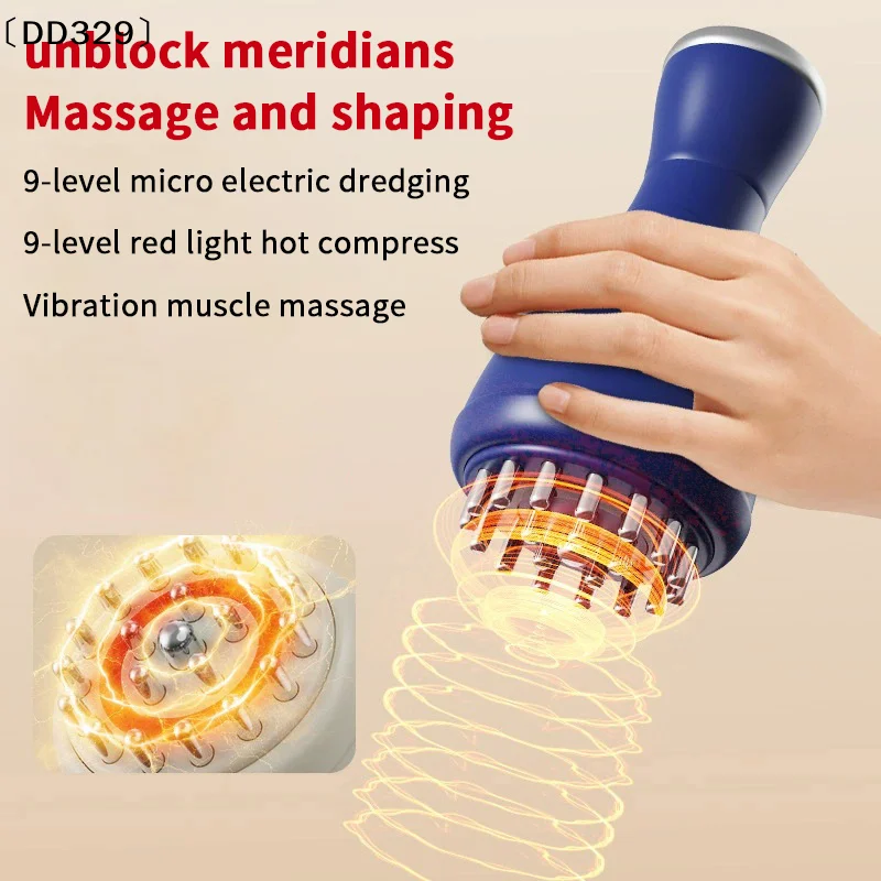 

Электрическая меридианная щетка-массажер от целлюлита Гуаша с вибрацией, микротоками, горячим компрессом и лимфодренажным эффектом〔DD329〕