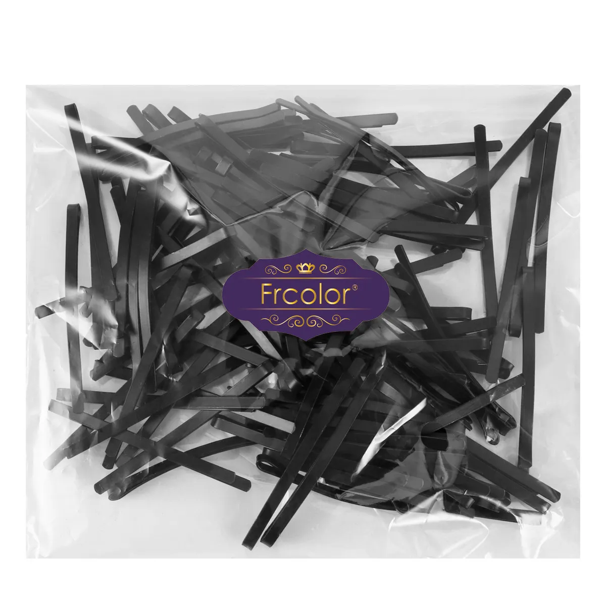 

100 шт. простых черных металлических заколок для волос, классические заколки-зажимы, прочные стильные аксессуары для женщин