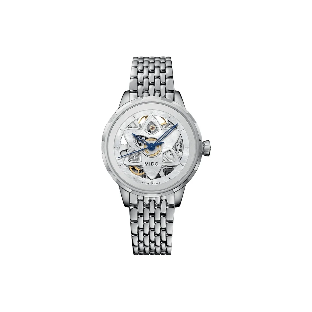 MIDO Automatic Mechanical Movement 30m Waterproof Women's Watch 34mm Mother of Pearl Color Watch Dial M043.236.11.101.00