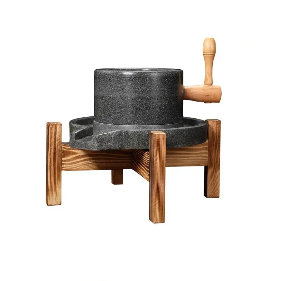 

mill,Natural Stone Mill,Manual Stone Mill,Stone mill wheat, grinding wet soybean milk, wheat flour, grain,peppers,spices 7.87inx