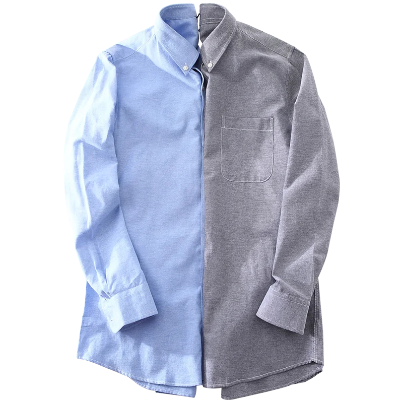 

Busin Casual Men's irt Pure Color Workwear Ox Cloth Anti-Wrinkle Long Sve Slim Fit irt for Spring Autumn