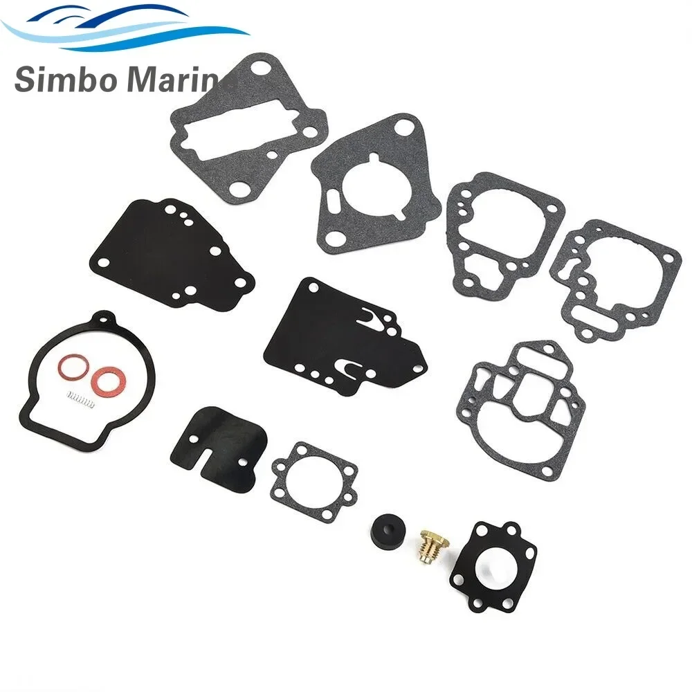 For Mercury Mariner Carb Carburetor Repair Rebuild Kit For Many 6HP 8HP 9.9HP 10HP 15HP 25HP 1395-9761 1395-9761-1 18-7212