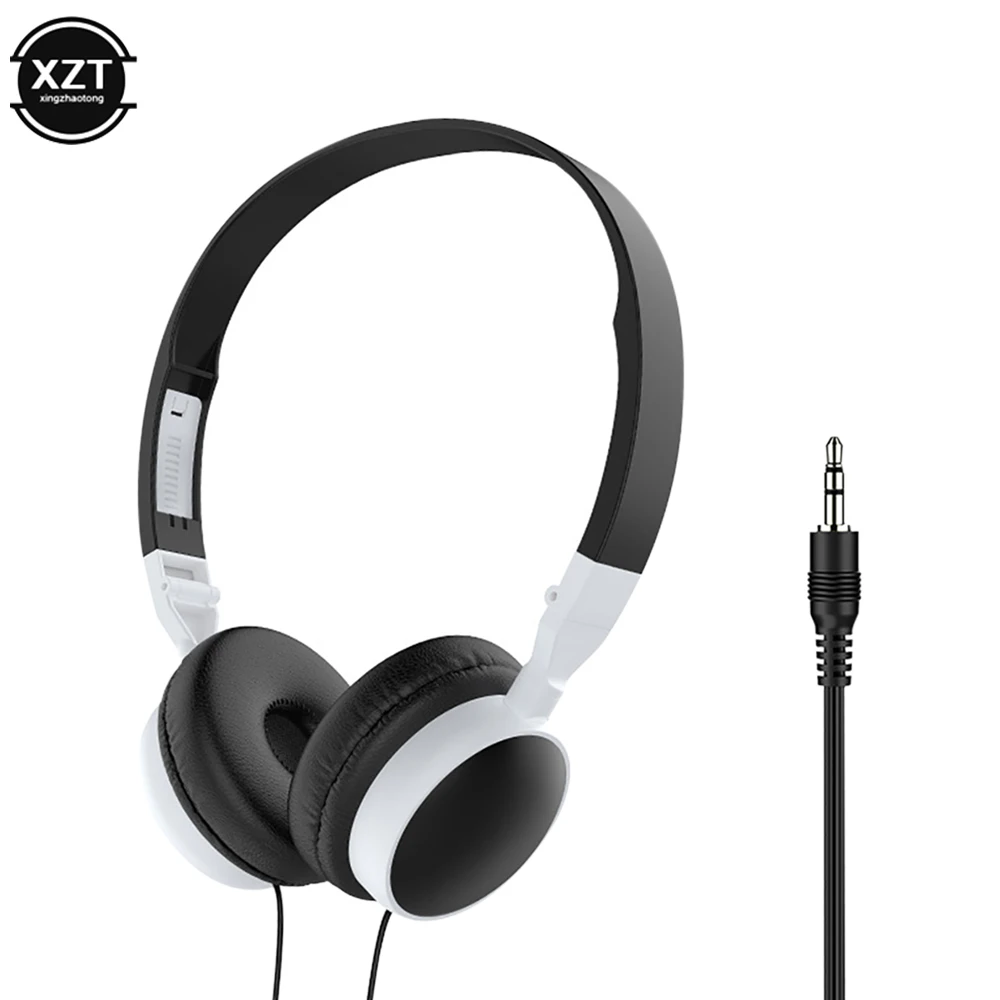 Fashion Wired Foldable 3.5mm HiFi Audio Bass Headset Music Sports Gaming Headphone Professional Headphones for Phone/Tablet