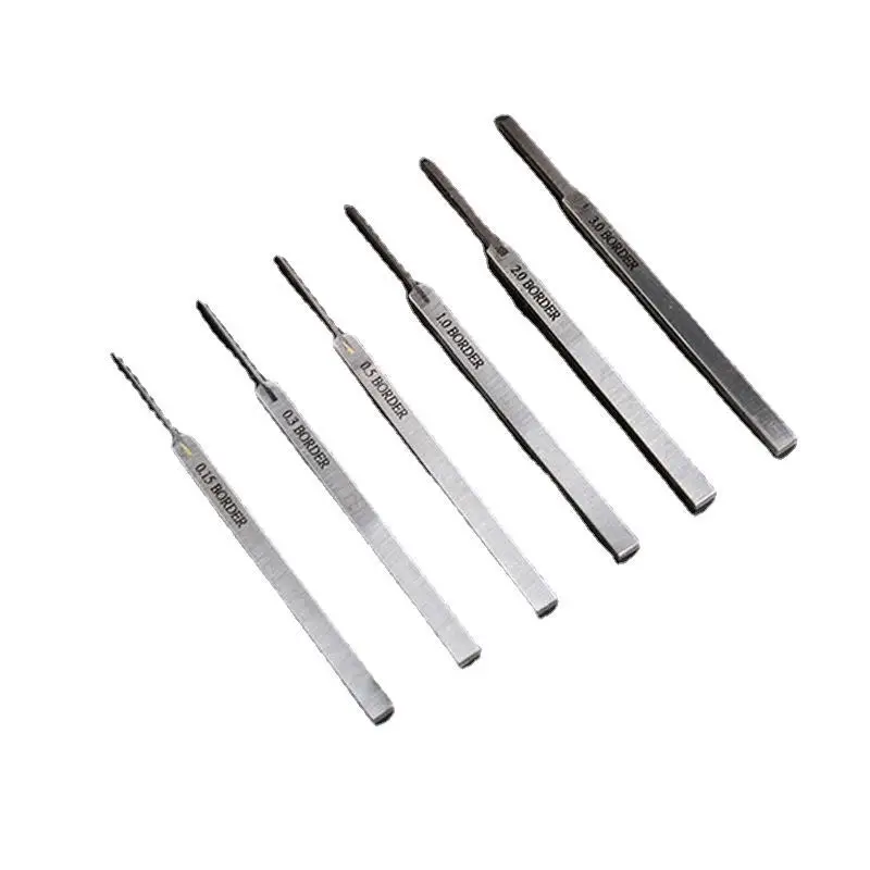 Imagem -06 - Precisão Cinzel Empurrando Faca Ferramentas Artesanais Tungstênio Aço Scriber Hand Grip Border Model Bd0007 015 Mm3 mm Alta