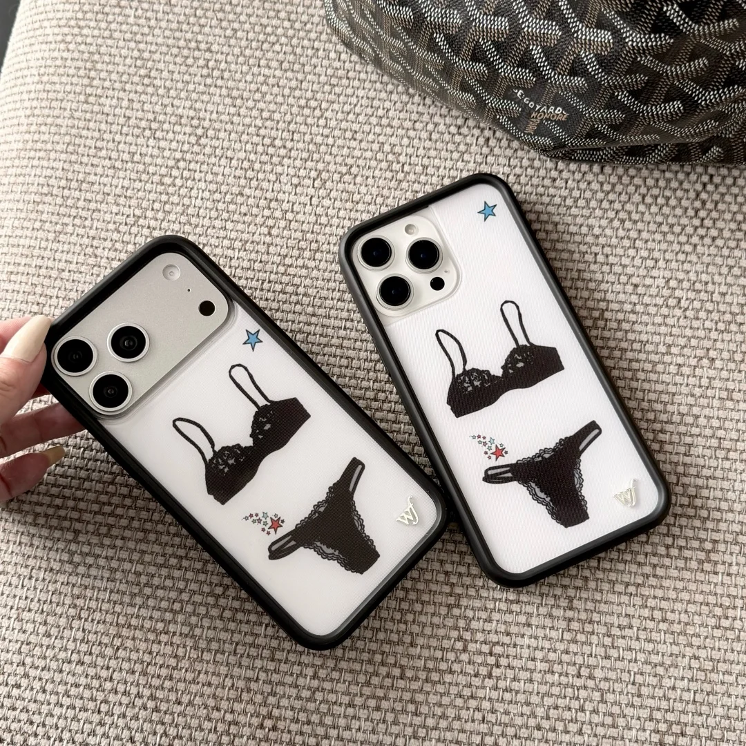 Wildflower Fashion Gabbriette Handyhülle für iPhone 17ProMax 12 13 14 15 16 17 Pro Max Plus Air Lace Bra Stoßfeste Schutzhülle