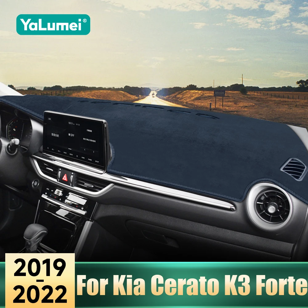 

Аксессуары для Kia Cerato K3 Forte 2019 2020 2021 2022, анти-УФ-чехол на приборную панель автомобиля, избегайте световых накладок, солнцезащитный козырек, нескользящий чехол