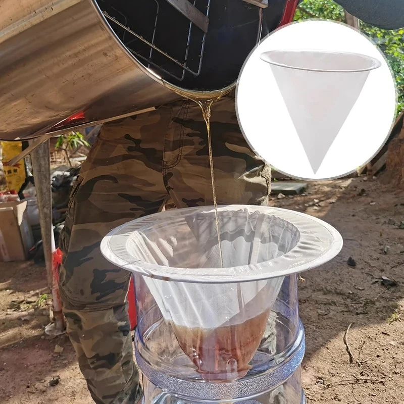 Bee Honing Filter Precisie Screener Zeef Trechtervormige Nylon Onzuiverheden Filtratie Netto Bijenteelt Speciaal Gereedschap 1PCS