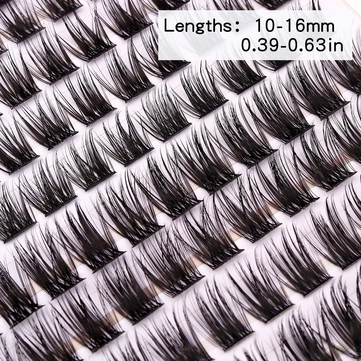 Soft Lightweight Wispy Lash Extensions, DIY Lash Clusters, C Curl, Lightweight, Mix, 10-16mm, 220pcs