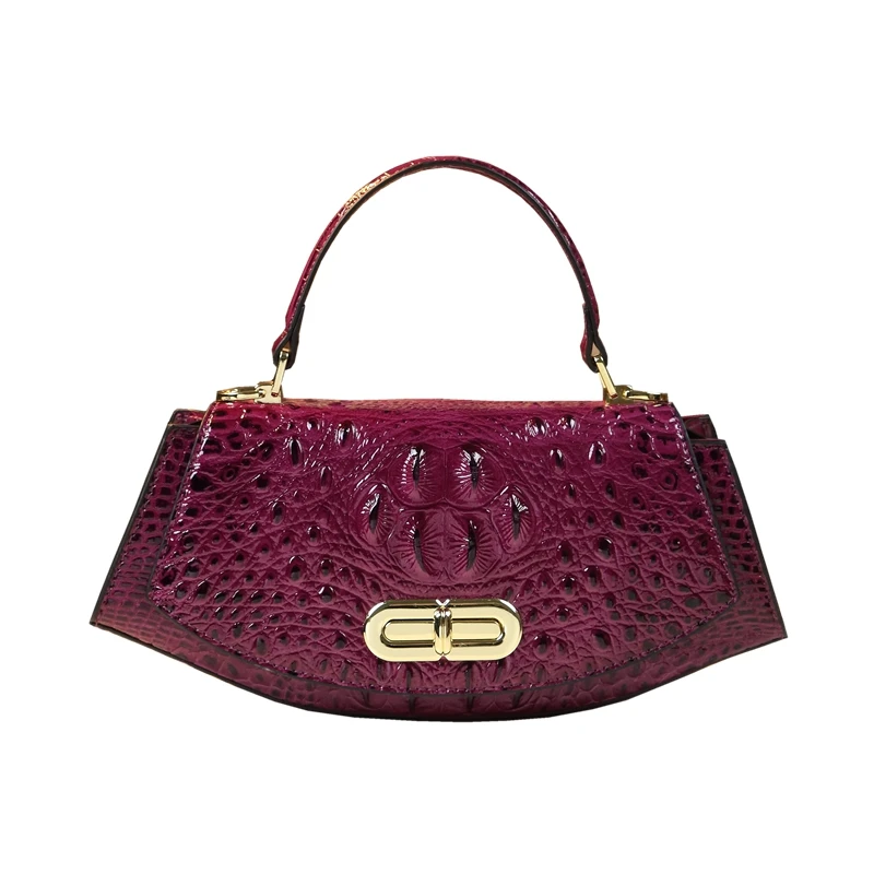 Imagem -05 - Padrão de Crocodilo Bolsa Feminina 2023 Senhoras Bolsas Couro Genuíno Pequeno Ombro Sela Bolsa Nova Tendência Portátil Bolsas Crossbody