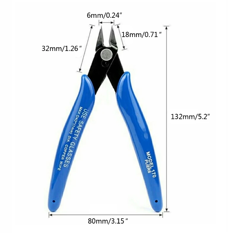 ipiip 5 PZ/SET 170 Pinze Diagonali Tronchesi Snips Pinze Con Blocco A Filo Tronchesi Per Cavi