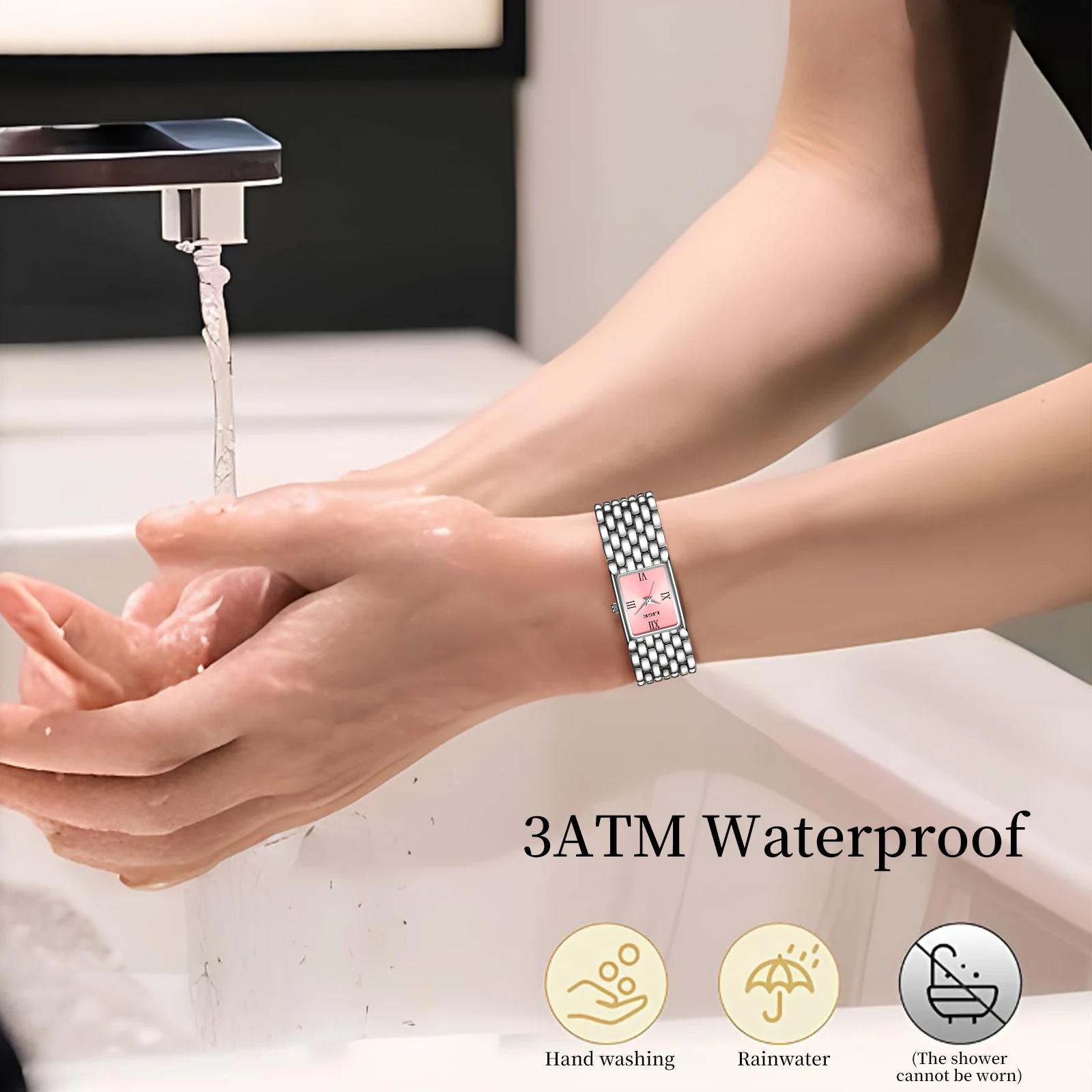 Nuevos relojes LIGE de cuarzo para mujer para parejas, reloj de negocios de acero inoxidable para hombres, reloj de regalo minimalista informal para mujeres, Pareja Regalo