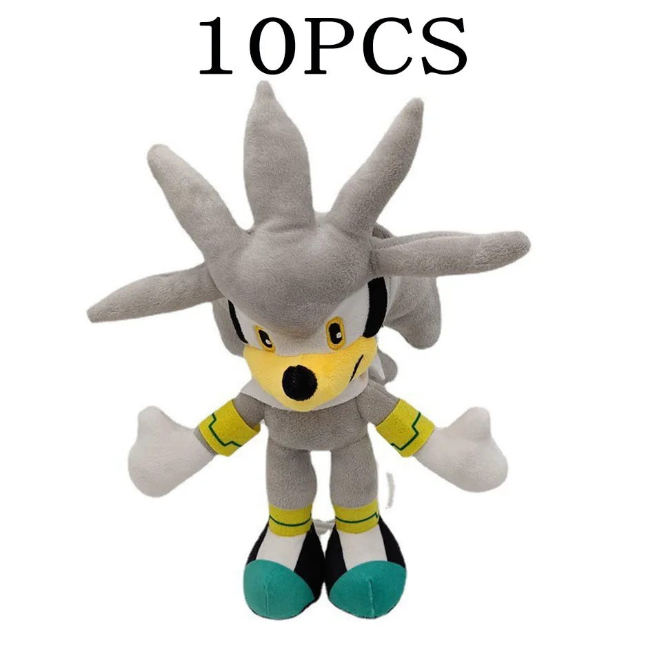 28CM High quality Sonic Plush Toy The Hedgehog Sonic Knuckles Tails Cute Cartoon Soft Stuffed Doll Birthday Gift for Children