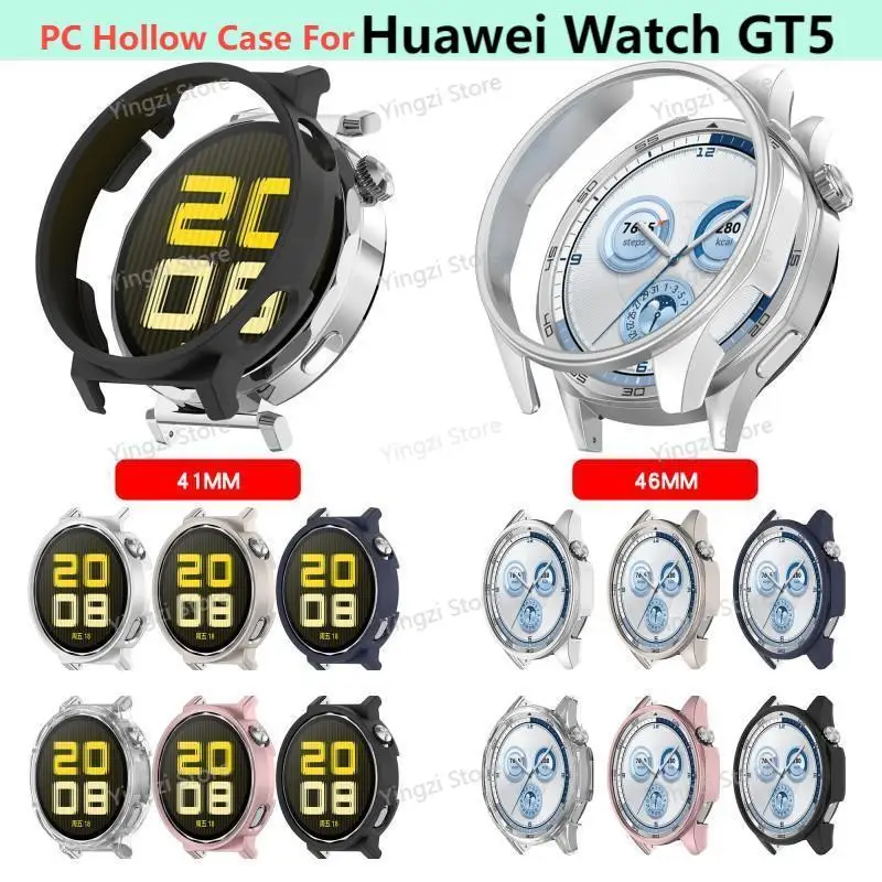 PC Hollow Case For Huawei Watch GT5 46mm 41mm Cover Protector Bumper for Huawei Watch GT 5 41MM 46MMCover Protector