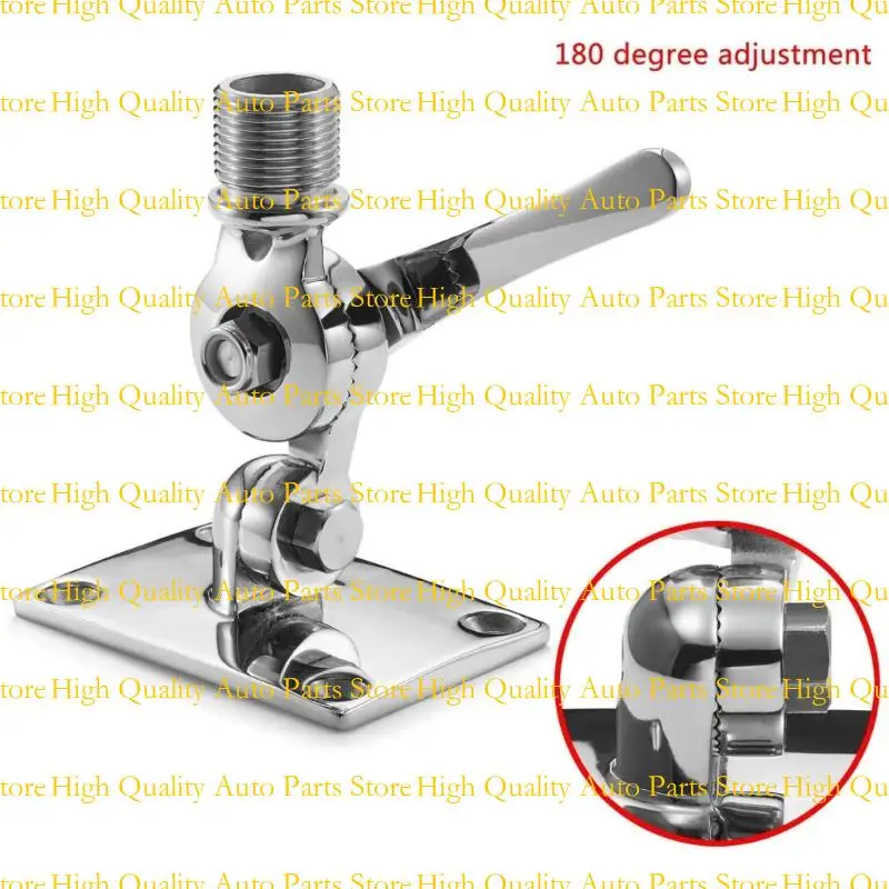 G7NA Ratchet Rail Mount, Marine VHF Antenna Mounts,Radio Antenna Base Stainless Steel Adjustable Base Mount